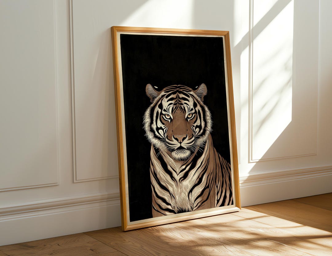 Japanese Tiger Poster - Japan Wall Art - Home Decor - Animal Art ...