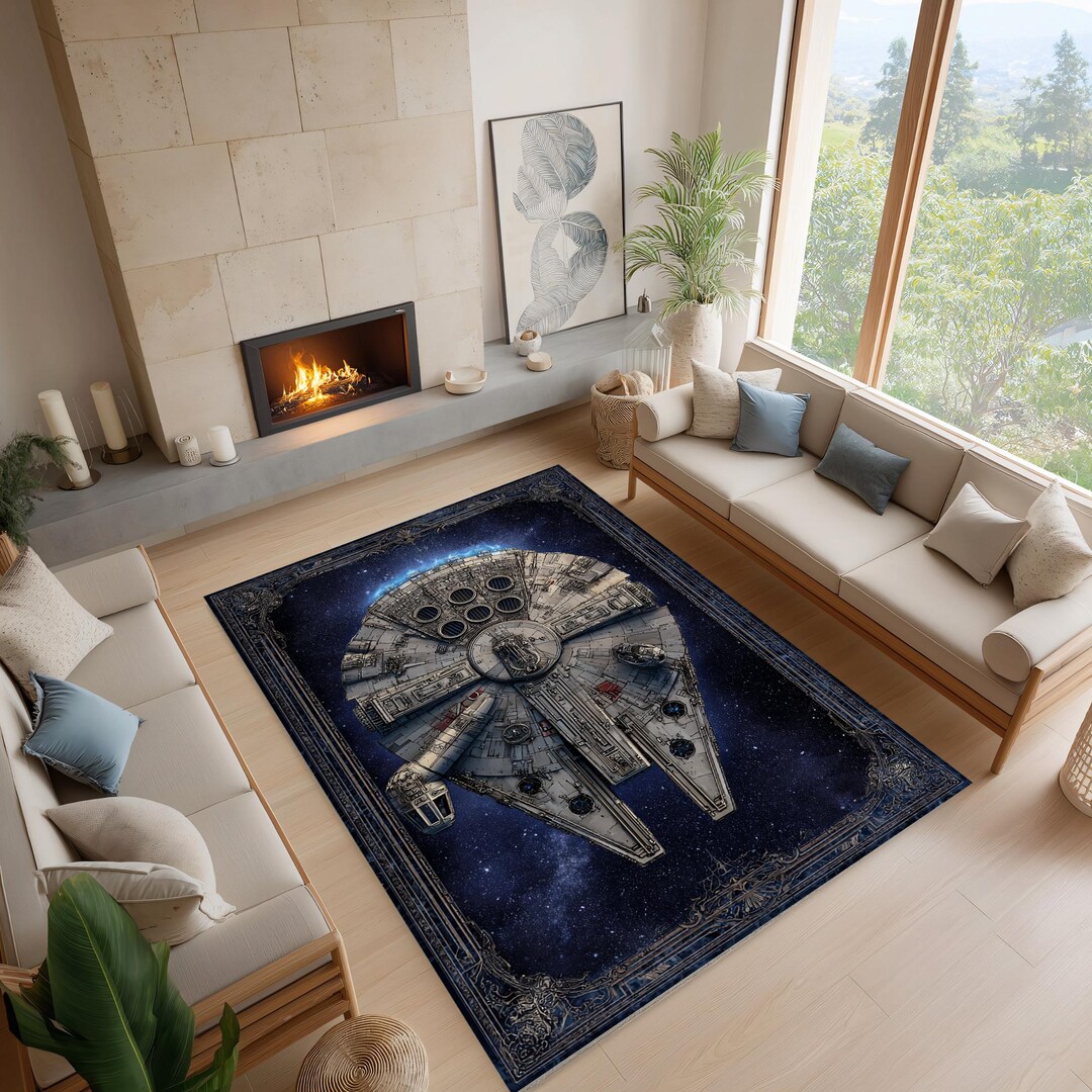 Sci Fi Spaceship Area Rug Galaxy Space Design - Etsy