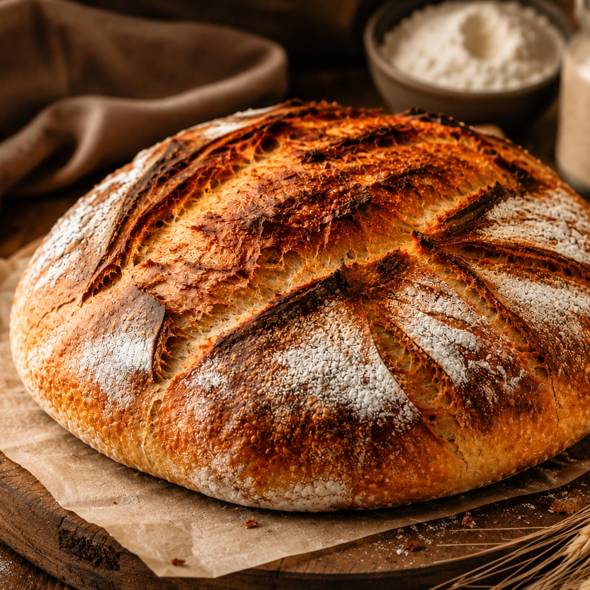 Artisan Sourdough Bread Recipe with Starter Guide (Digital Download)