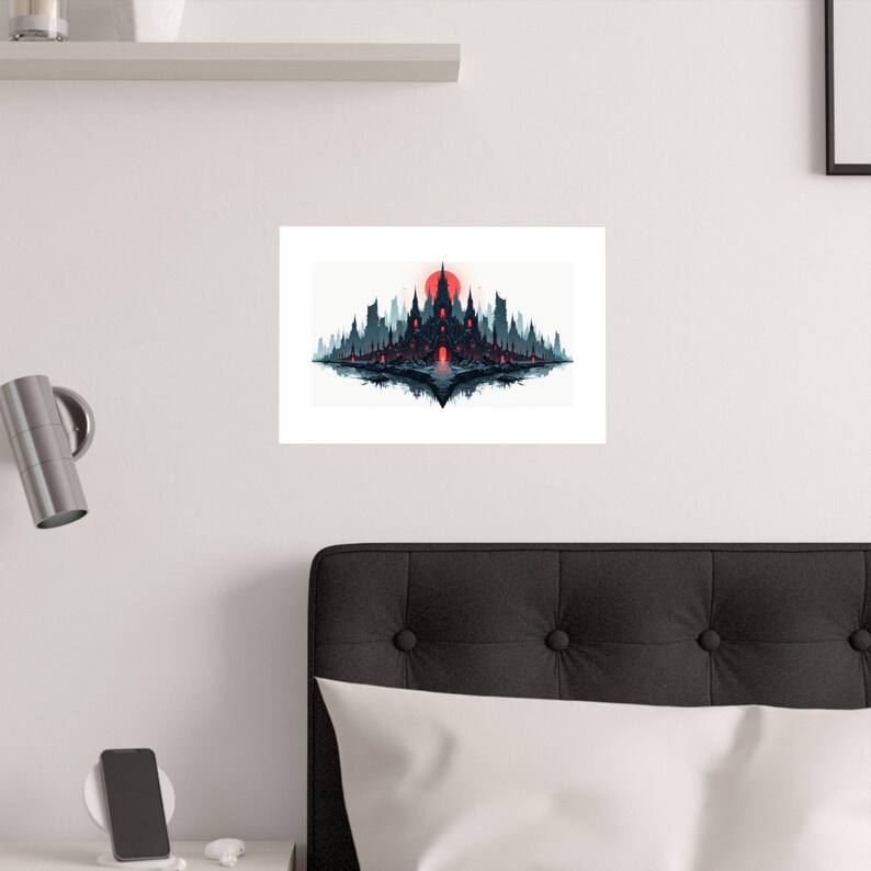 Dark Fantasy Castle | Gothic Art Print | Supernatural Wall Decor ...