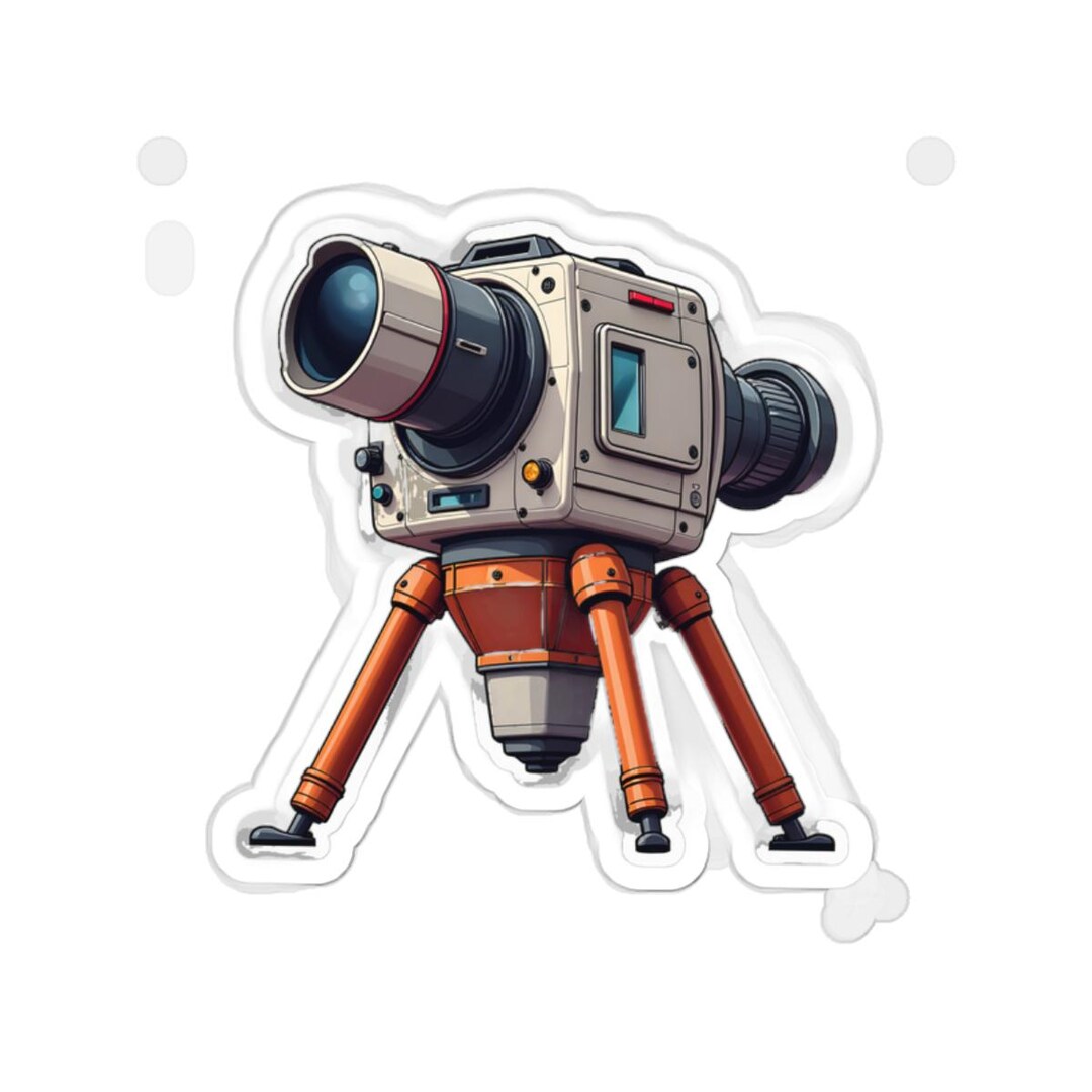 Vintage Camera Sticker, Retro Photography Laptop Decal, Waterproof ...