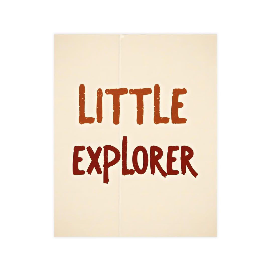 Little Explorer Wall Art, Kids Room Decor Poster, Adventure Nursery ...