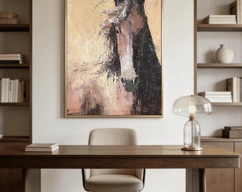 Impressionist Horse Oil Painting, Equine Canvas Wall Art