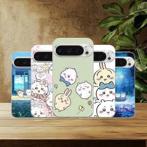 Chiikawa Telefonskal Kawaii Anime Fodral för Google Pixel 10, 10Pro, 9, 9Pro, 8A, 8, 7A, 6A, Samsung S26, S25, S24Fe, A16, iPhone 17, 16