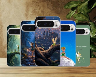 Tinker Bell Phone Case Peter Pan Cover for Google Pixel 10, 10Pro, 9, 9Pro, 8A, 8, 7A, 6A, Samsung S26, S25, S24Fe, A16, iPhone 17, 16