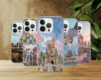 Magic Kingdom Phone Case Park Cover For iPhone 17Pro, 16, 15, 14, 13, 12, Samsung S26, S25, S24, S23Fe, A16, A26, A56, Pixel 10, 9Pro