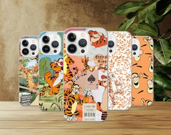 Tigger Phone Case Disney Nostalgia Cover For iPhone 17Pro, 16, 15, 14, 13, 12, Samsung S26, S25, S24, S23Fe, A16, A26, A56, Pixel 10, 9Pro