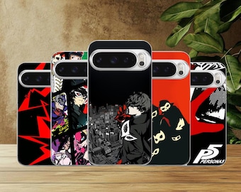 Persona 5 Phone Case Phantom Manga Cover for Google Pixel 10, 10Pro, 9, 9Pro, 8A, 8, 7A, 6A, Samsung S26, S25, S24Fe, A16, iPhone 17, 16