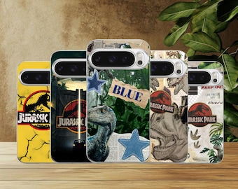 Jurassic Park Phone Case Dinosaurs Cover for Google Pixel 10, 10Pro, 9, 9Pro, 8A, 8, 7A, 6A, Samsung S26, S25, S24Fe, A16, iPhone 17, 16