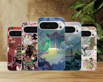 Mulan Phone Case Vintage Princess Cover for Google Pixel 10, 10Pro, 9, 9Pro, 8A, 8, 7A, 6A, Samsung S26, S25, S24Fe, A16, iPhone 17, 16