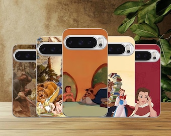 Beauty and Beast Phone Case Princess Cover for Google Pixel 10, 10Pro, 9, 9Pro, 8A, 8, 7A, 6A, Samsung S26, S25, S24Fe, A16, iPhone 17, 16