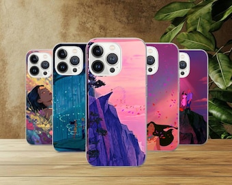 Funda para teléfono de Pocahontas de Disney para iPhone 17Pro, 16, 15, 14, 13, 12, Samsung S26, S25, S24, S23Fe, A16, A26, A56, Pixel 10, 9Pro