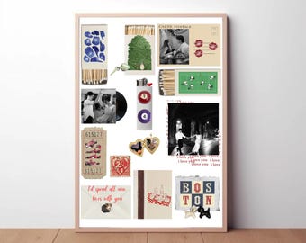Matchbox Art Template | Personalized Canva Poster | Romantic Anniversary Gift Digital Download