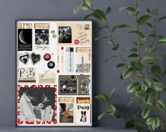 Personalized Matchbox Poster Template, Anniversary Gift (Digital Download)
