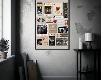 Matchbox Art Print Template | Personalized Anniversary Gift | Instant Digital Download
