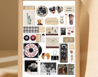 Printable Matchbox Poster Template | DIY Anniversary Gift | Editable Digital Download