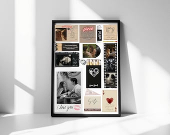 Editable Matchbox Art Canva Template | DIY Anniversary Gift | Instant Digital Download