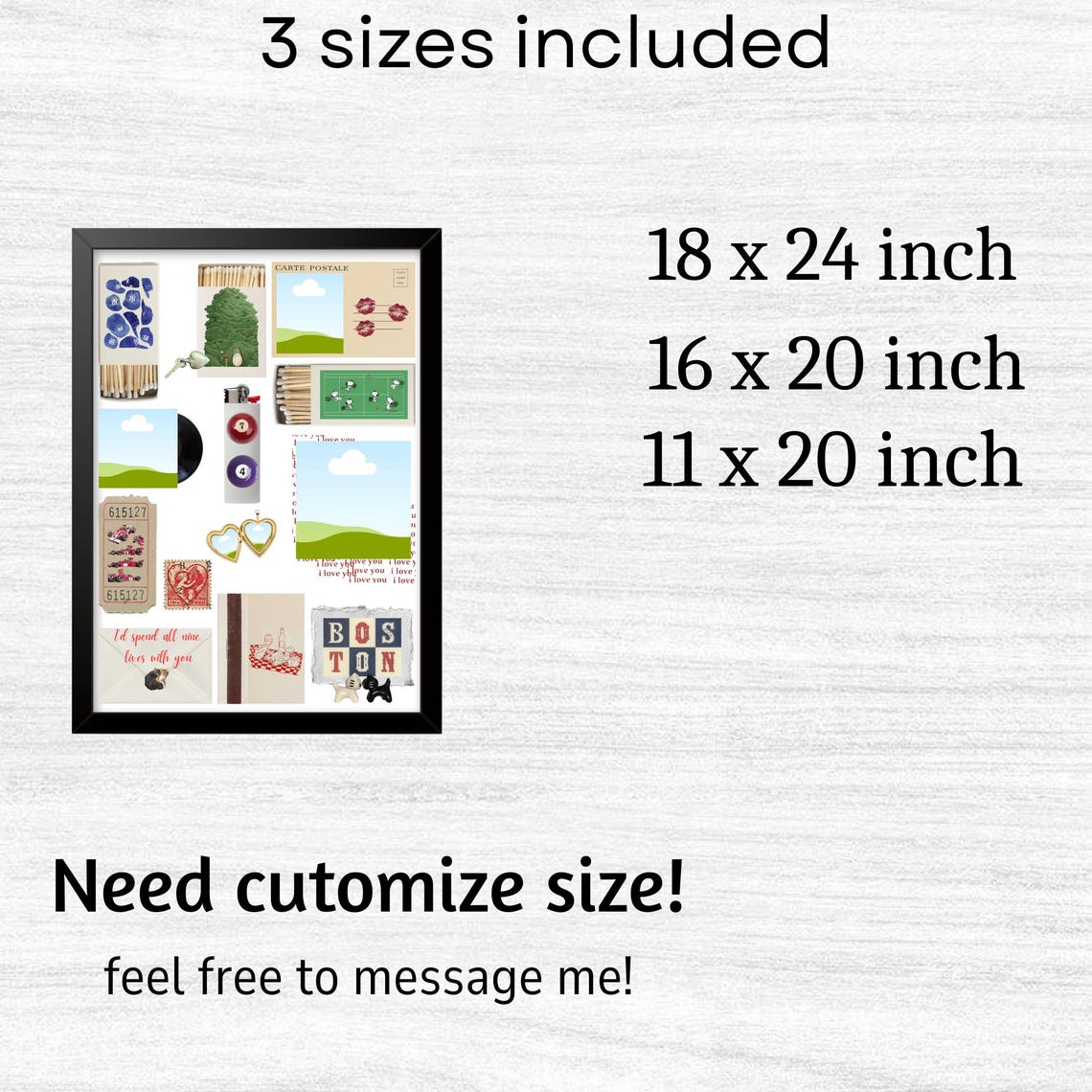 Matchbox Art Template Personalized Canva Poster Romantic