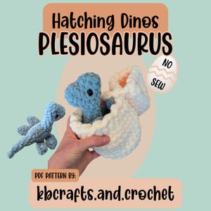 Virkmönster för kläckning av Plesiosaurus (PDF) - dinosaurie och ägg utan sömnad