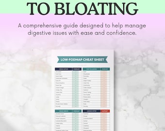 Guía rápida de alimentos bajos en FODMAP: SII, SIBO, salud intestinal (descarga digital)
