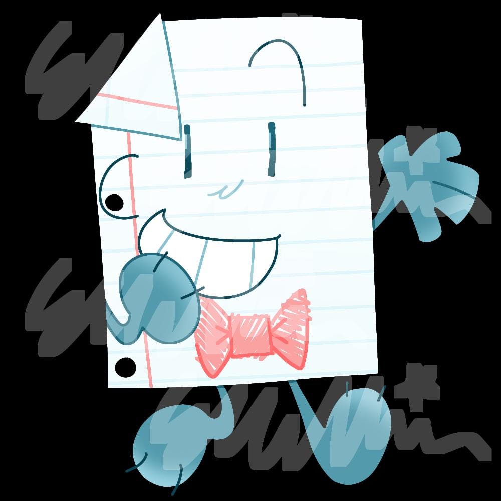 Paper Inanimate Insanity Keychain (evil Paper/paper Double Sided Option ...