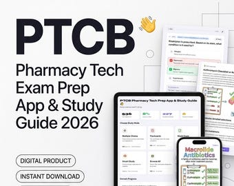 PTCB Pharmacy Technician Exam Prep App | Offline Practice Tests, Flashcards, Quiz Simulator, Study Guide Download