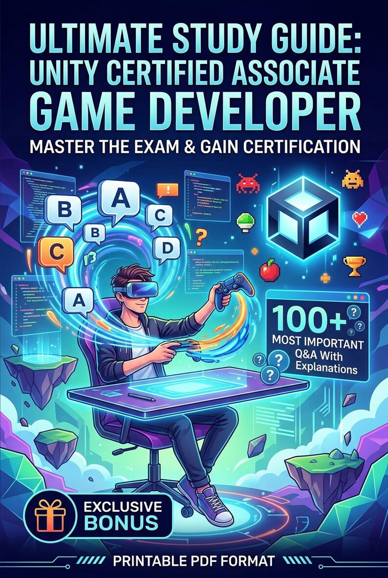 Unity Certified Associate Game Developer Prep Kit (digital Download) - Etsy