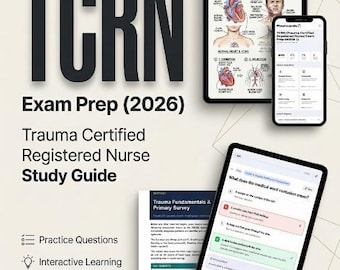 2026 TCRN Exam Prep App | Trauma Nurse Study Guide, Flashcards, Simulator (Instant Download)