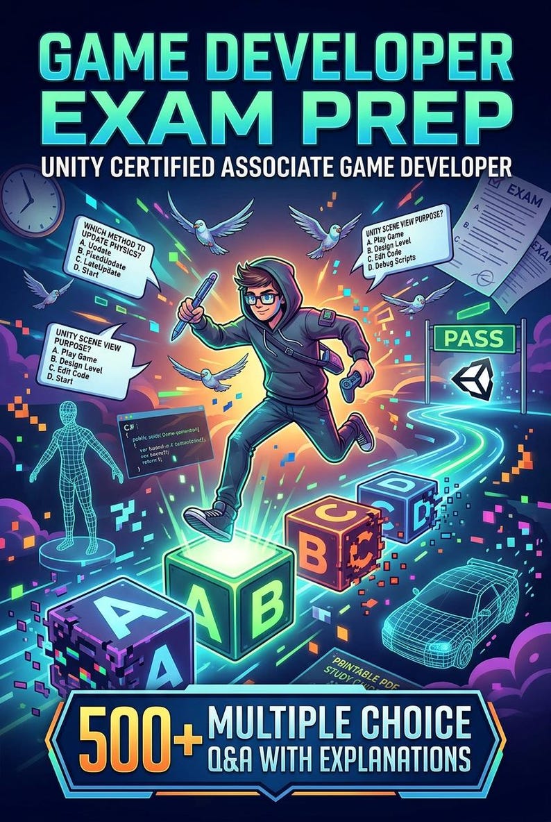 Unity Certified Associate Game Developer Prep Kit (digital Download) - Etsy