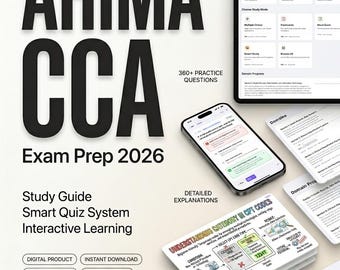 AHIMA CCA Exam Practice App 2026  Certified Coding Associate Study Guide, Mock Exams, Flashcards & Offline Test Prep