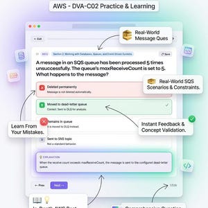 App per la preparazione all'esame AWS Certified Developer Associate DVA-C02 / Preparazione all'esame offline / Schede didattiche per simulazioni d'esame in PDF - Guida allo studio immagine 6