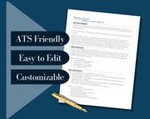 Senior Finance Resume Template | Director/Executive CV, Cover Letter (MS Word, ATS Friendly)