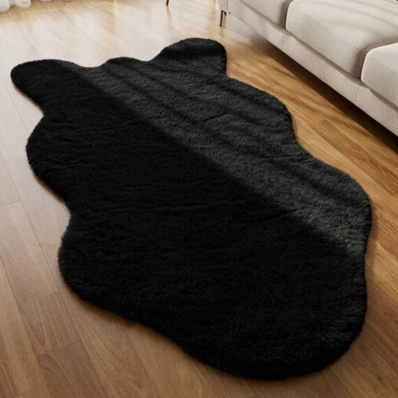 50% Off Fluffy Plush Rug 2.6x4.9 Ft Soft Faux Fur Area Rug, Luxury Shaggy Carpet, Cozy Bedroom Living Room, Free Shipping USA