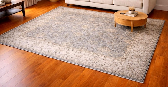 One of a Kind Handwoven Overdyed Afghan Wool Rug 6.5x5 Ft Distressed Vintage Oriental Carpet Tribal Area Rug Living Room Decor