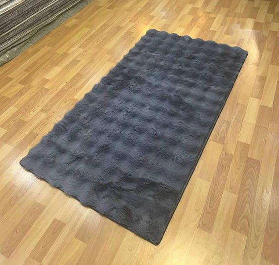 Turkish Plush Area Rug, Soft Modern Cozy Decor