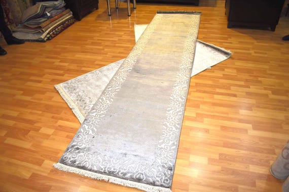 Handwoven Cotton Runner Rug, Indian Flatweave, Boho Hallway Decor