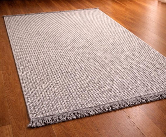 3.93x5.90 Ft Turkish Rug, Modern Traditional Polyester Area Rug, Custom Size & Personalized Options