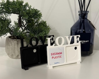 LOVE Photo Frame STL – 3D Printable Magnetic 51x51mm Picture Holder (Digital Product)