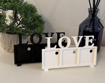3D LOVE Printable Magnetic Photo Frame – 51x51mm Square Picture Holder (STL File)