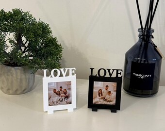 LOVE Photo Frame STL, Single Magnetic Picture Holder, 3D Printable Romantic Gift, Digital Download
