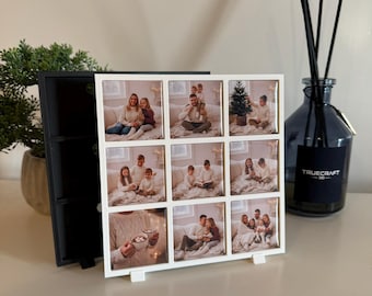 9 Photo Frame STL, Magnetic Picture Frame, 3D Printable Wall & Desk Decor, Digital Download