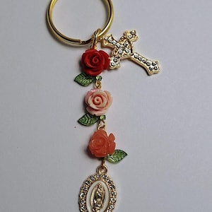Blessed Virgin Mary Trinity Keychain