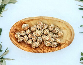 Olive Wood Serving Bowl, Small Wooden Bowl, Olive Bowl, Dip Bowl, Ring Dish, Trinket Bowl, Wood Anniversary, Hostess Gift, Snack Bowl