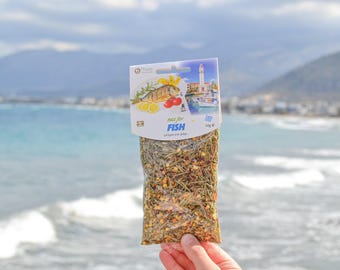 Mix voor vis, zeevruchtenkruidenmix, zalmkruiden, viswrijf, BBQ-grillkruiden, gastvrouw cadeau, Vaderdagcadeau, keuken kookcadeau