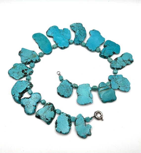 Turquoise Slab Necklace