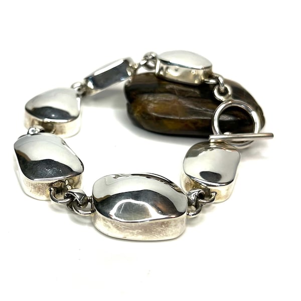 Vintage Taxco Silverstensarmband