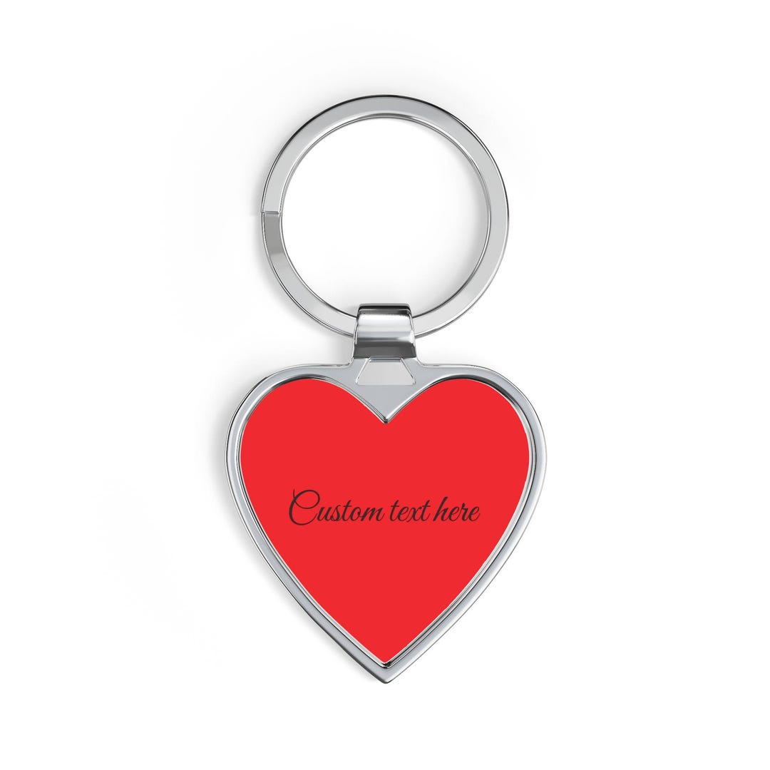 Heart Computer Keychain Customizable Heart Keychain - Etsy