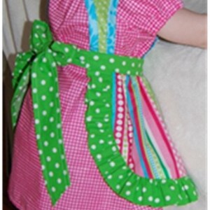 Nana's Retro Pinafore Apron Jumper PDF Pattern Sizes 6mths to 8yrs image 5