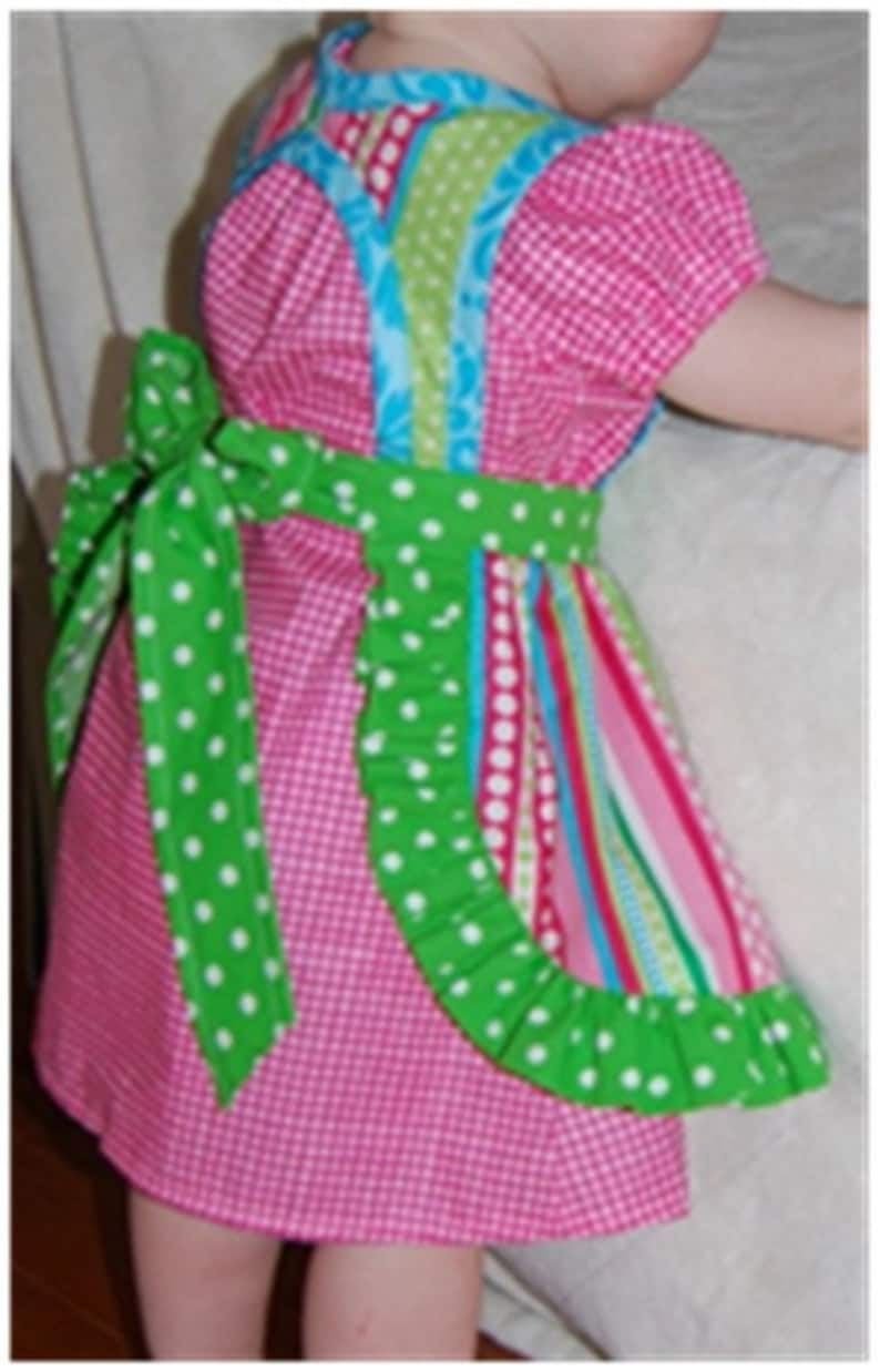 Nana's Retro Pinafore Apron Jumper PDF Pattern Sizes 6mths to 8yrs image 5