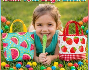 Mini Tote Bag Sewing Pattern | Fat Quarter Friendly Gift Bag (PDF Guide)